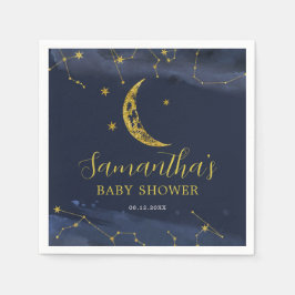 Servilleta De Papel Cielo nocturno sobre las servilletas Baby Shower d