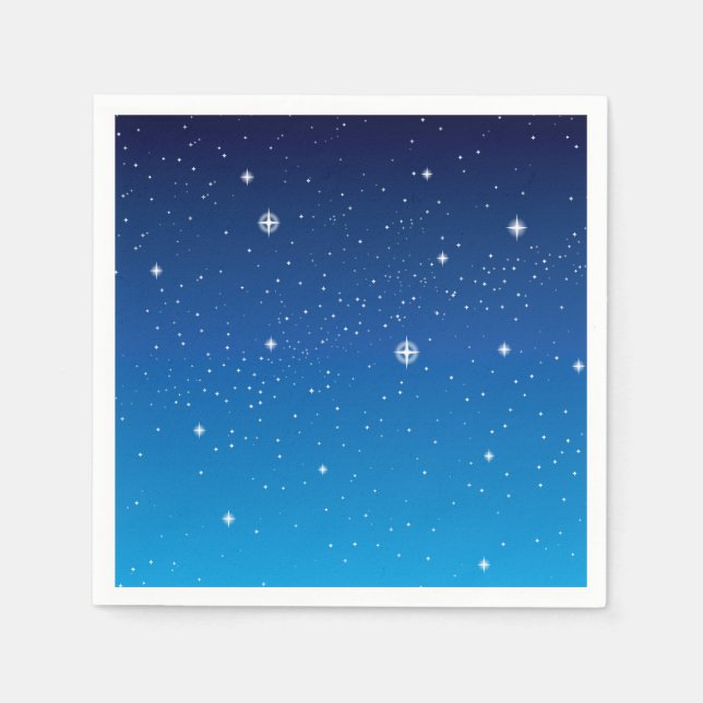 Servilleta De Papel Cielo Starry azul profundo (Anverso)