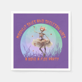 Servilleta De Papel Cielos luna iluminados de Halloween y vibraciones 