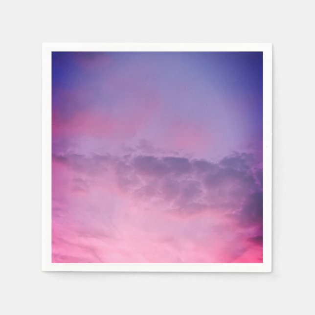 Servilleta De Papel Cielos morados (Anverso)