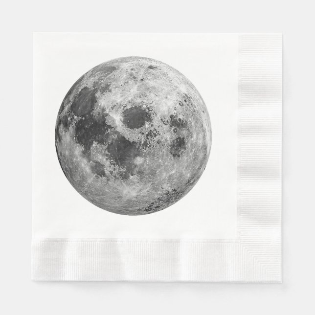 Servilleta De Papel Ciencia de astronomía gráfica de Guay Full Moon (Anverso)