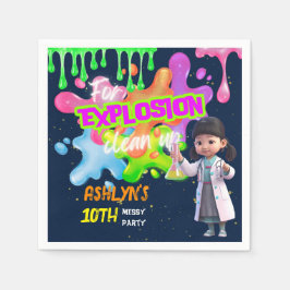 Servilleta De Papel Científico Chica asiático deslizante rosa personal