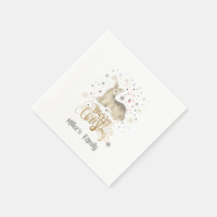 Ciervo de Navidad & Tipografía Feliz Navidad
