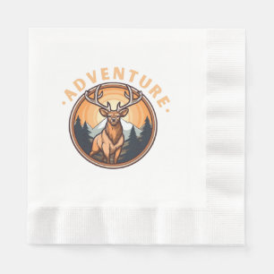 Servilleta De Papel Ciervos - Salvajismo - Camping - Aventura