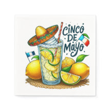Cinco de Mayo Gorra mexicana, lemones, limas
