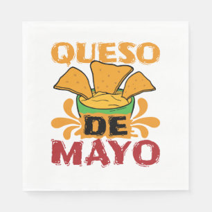 Servilleta De Papel Cinco de Mayo Queso Divertido Castigo