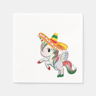 Servilleta De Papel Cinco de Mayo Unicorn Pegasus
