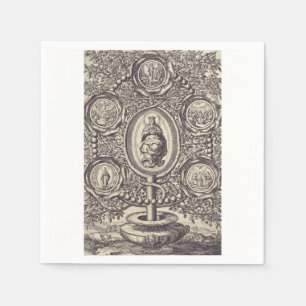 Servilleta De Papel Cinco gloriosos misterios