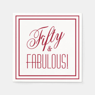 Servilleta De Papel ¡Cincuenta y cinco! Papel de cumpleaños número 