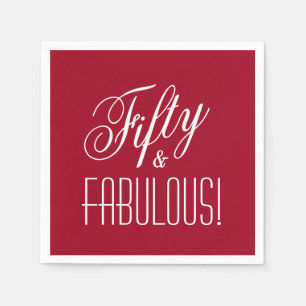 Servilleta De Papel ¡Cincuenta y cinco! Papel de cumpleaños número 