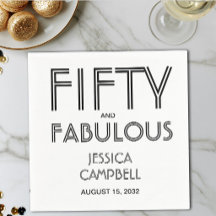 Cincuenta y Fabuloso Nombre Fecha Cumpleaños 50 Añ