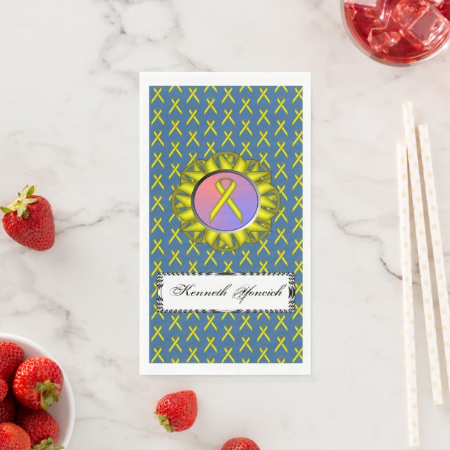 Servilleta De Papel Cinta amarilla estándar de Kenneth Yoncich (In situ)