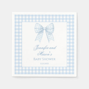 Servilleta De Papel Cinta azul de gamba de bebé ducha de bebé
