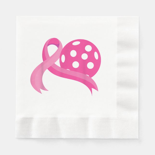 Servilleta De Papel Cinta de Cinta de Caza de Cáncer de Mama Cute Rosa (Anverso)
