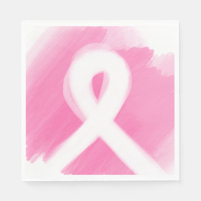 Servilleta De Papel Cinta de la Cinta de Concienciación sobre el Cánce (Anverso)