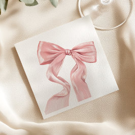 Servilleta De Papel Cinta de Rosa Elegante Coquette de Papel