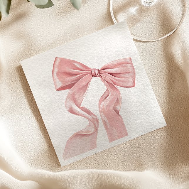 Servilleta De Papel Cinta de Rosa Elegante Coquette de Papel (Subido por el creador)