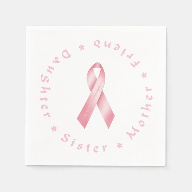 Servilleta De Papel Cinta rosa (Anverso)