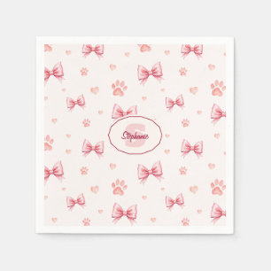 Servilleta De Papel Cinta rosa, patrón de impresión de corazón y pasto
