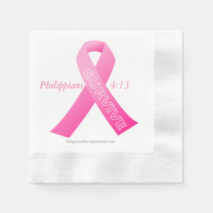 Servilleta De Papel Cinta rosa SURVIVE