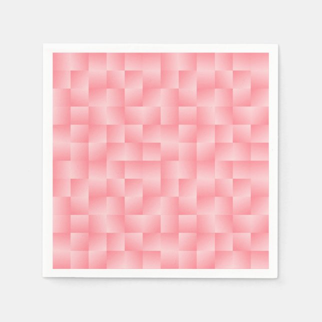 Servilleta De Papel Cintas satinadas tejidas - cáscara rosa (Anverso)