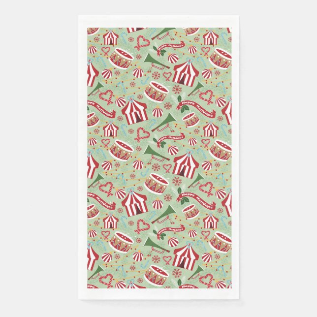 Servilleta De Papel Circo de navidades (Anverso)
