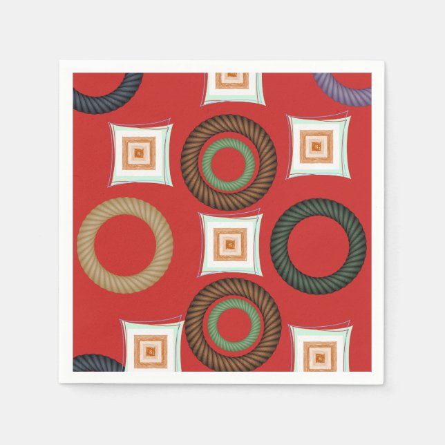 Servilleta De Papel Círculo de servilletas de papel (Anverso)