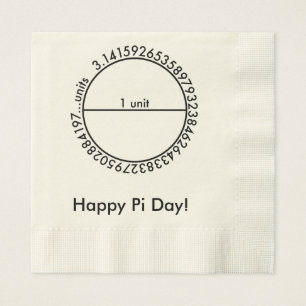 Servilleta De Papel Círculo del pi