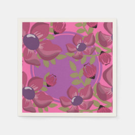 Servilleta De Papel Círculo Dot Florah Napkins