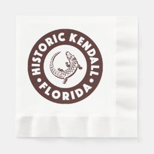 Servilleta De Papel Círculo Kendall Florida - Marrón