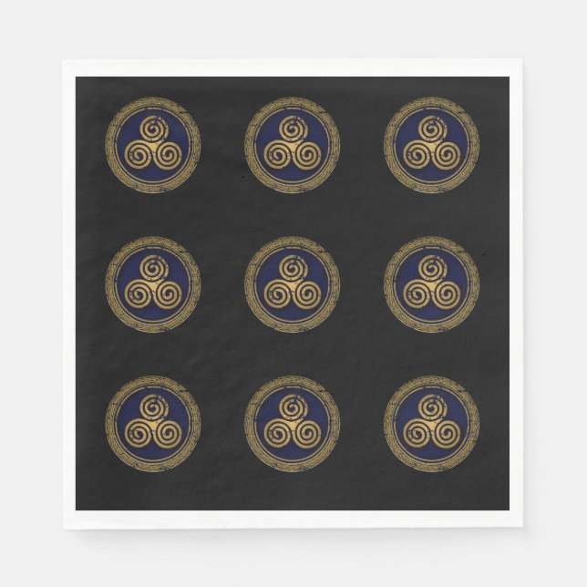 SERVILLETA DE PAPEL CÍRCULO NAPKIN DE HERRAMIENTAS CELTICAS (Anverso)