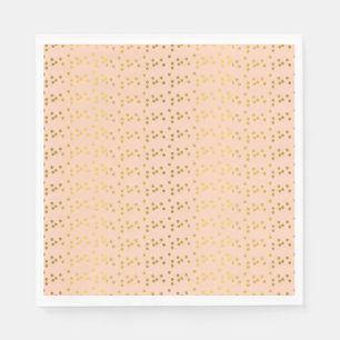 Servilleta De Papel Círculos dorados estampados