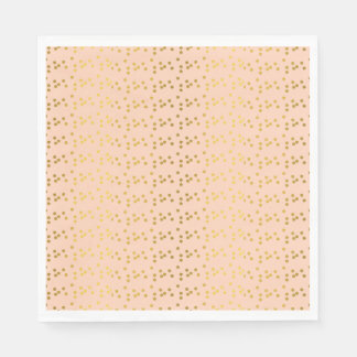 Servilleta De Papel Círculos dorados estampados