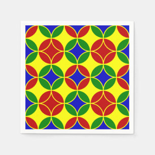 Servilleta De Papel Círculos primarios-1-NAPKINS DE PAPEL