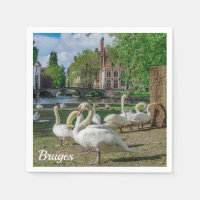 Cisnes blancos en Brujas