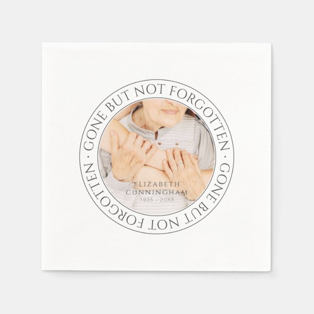 Servilleta De Papel Cita conmemorativa Clásica Elegante Moda Foto Keep (Anverso)