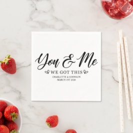 Servilleta De Papel Cita de amor de boda