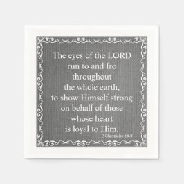 Servilleta De Papel Cita de la Biblia del Antiguo Testamento - 2 Cróni