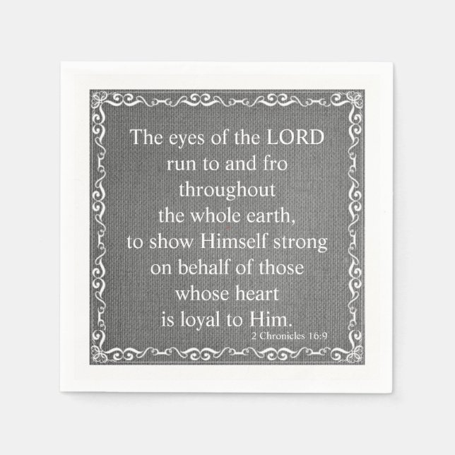 Servilleta De Papel Cita de la Biblia del Antiguo Testamento - 2 Cróni (Anverso)