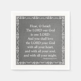 Servilleta De Papel Cita de la Biblia del Antiguo Testamento - Deutero