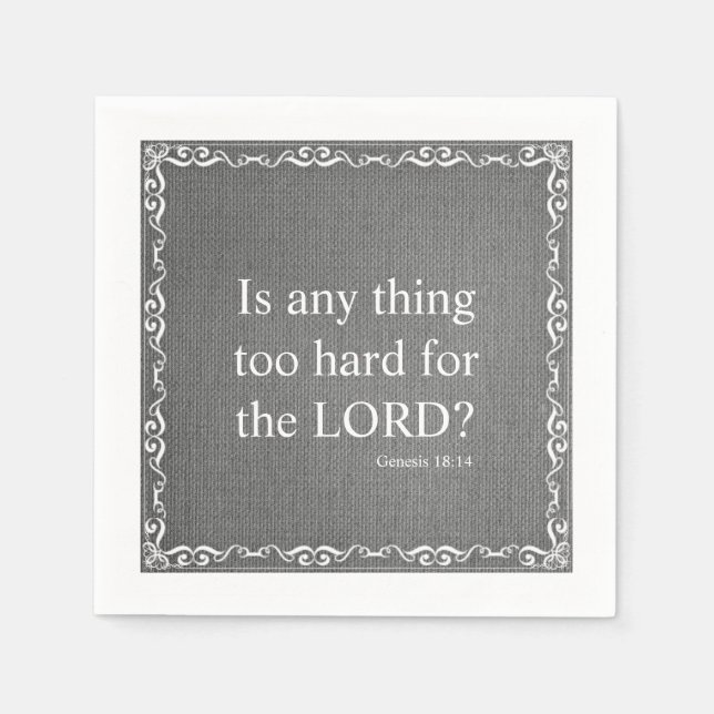 Servilleta De Papel Cita de la Biblia del Antiguo Testamento - Génesis (Anverso)