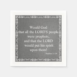 Servilleta De Papel Cita de la Biblia del Antiguo Testamento - Números