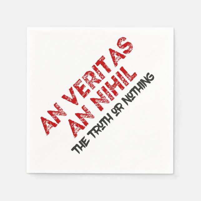 Servilleta De Papel Cita de la verdad latina (Anverso)