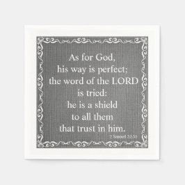 Servilleta De Papel Cita de la vieja Biblia del Testamento - 2 Samuel 