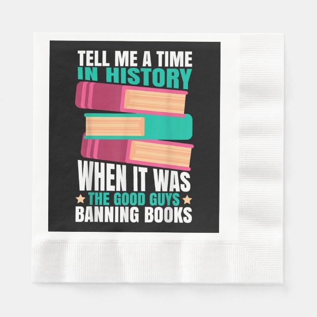 Servilleta De Papel Cita de libros prohibidos (Anverso)