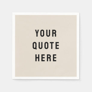 Servilleta De Papel Cita de Personalizado de arena Personalizada Tu Ci
