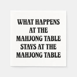 Servilleta De Papel Cita divertida de amante de Mahjong Humor de Mahj