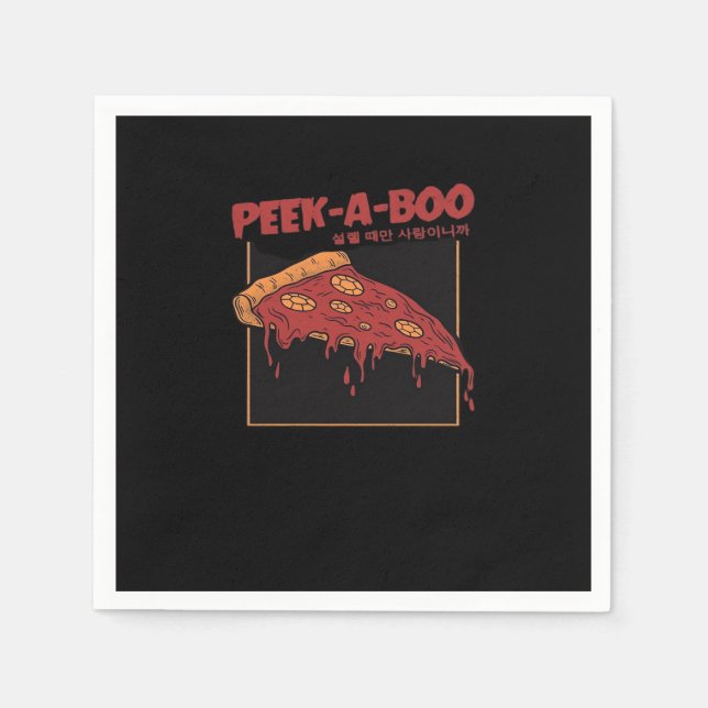 Servilleta De Papel Cita divertida de Peekaboo (Anverso)