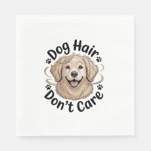 Servilleta De Papel Cita divertida de pelo de perro Golden Retriever N