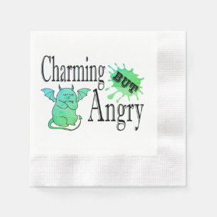 Servilleta De Papel Cita divertida de un pequeño gato endemoniado, enc